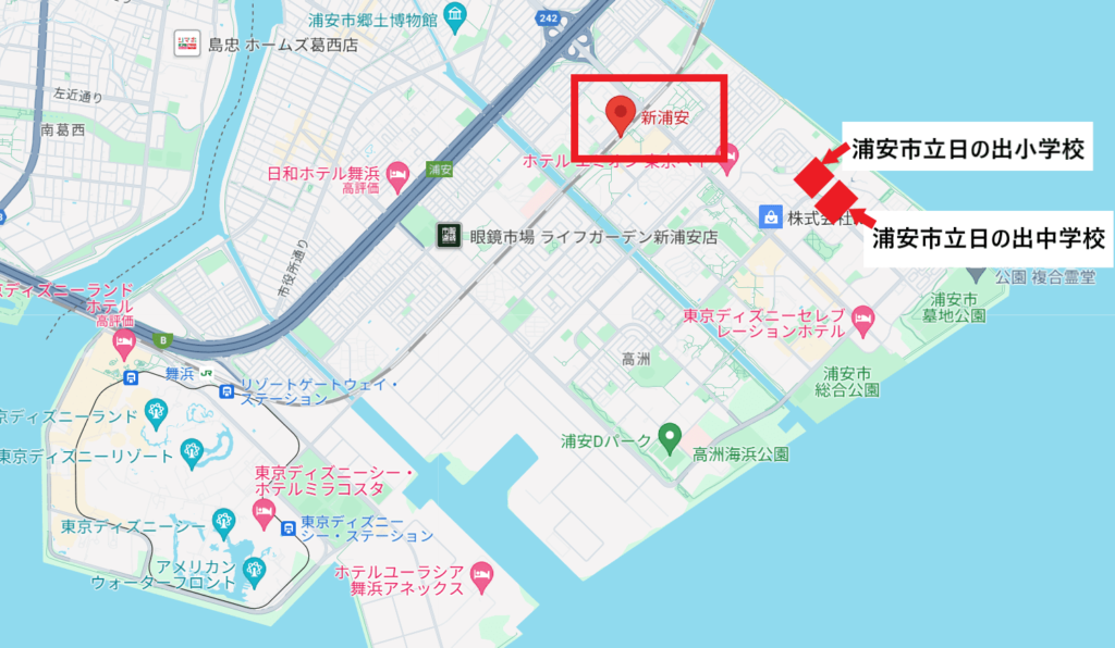 新浦安駅地図