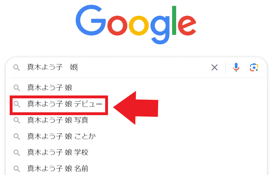 Googleの検索結果